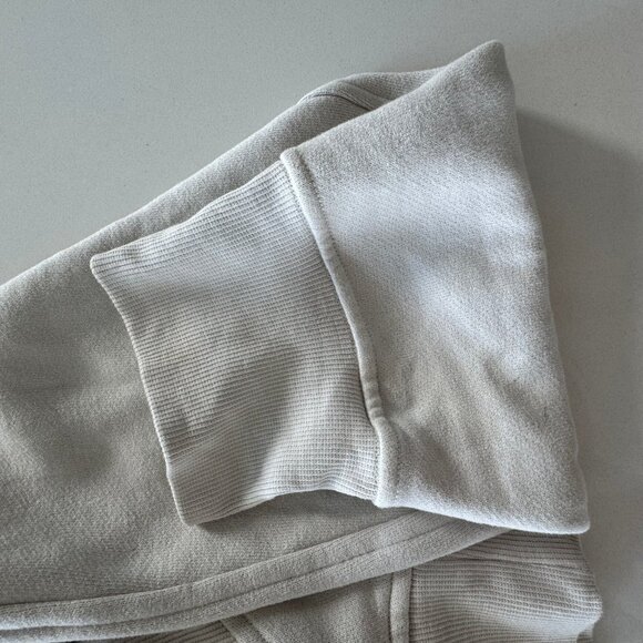 lululemon Scuba Oversized Half Zip Hoodie Bone w/ Gold Zip (M/L) - Picture 8 of 10